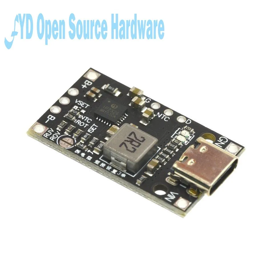 2S 3S tipo C USB BMS 15W 8,4 V 12,6 V 1.5A batería de litio Módulo de carga con soporte equilibrado carga rápida con indicador - imagen 3