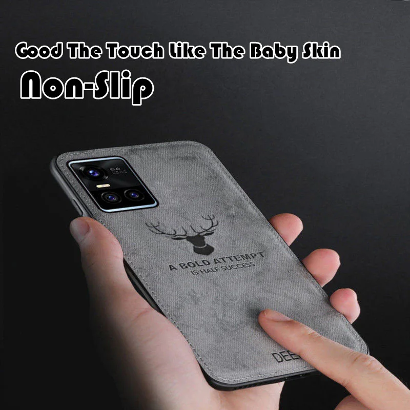 Funda de teléfono con patrón de tela para Samsung Galaxy S20 S23 FE S21 S22 S24 Plus Note 10 20 Ultra A34 A54 A33 cubierta protectora de ciervo - imagen 5