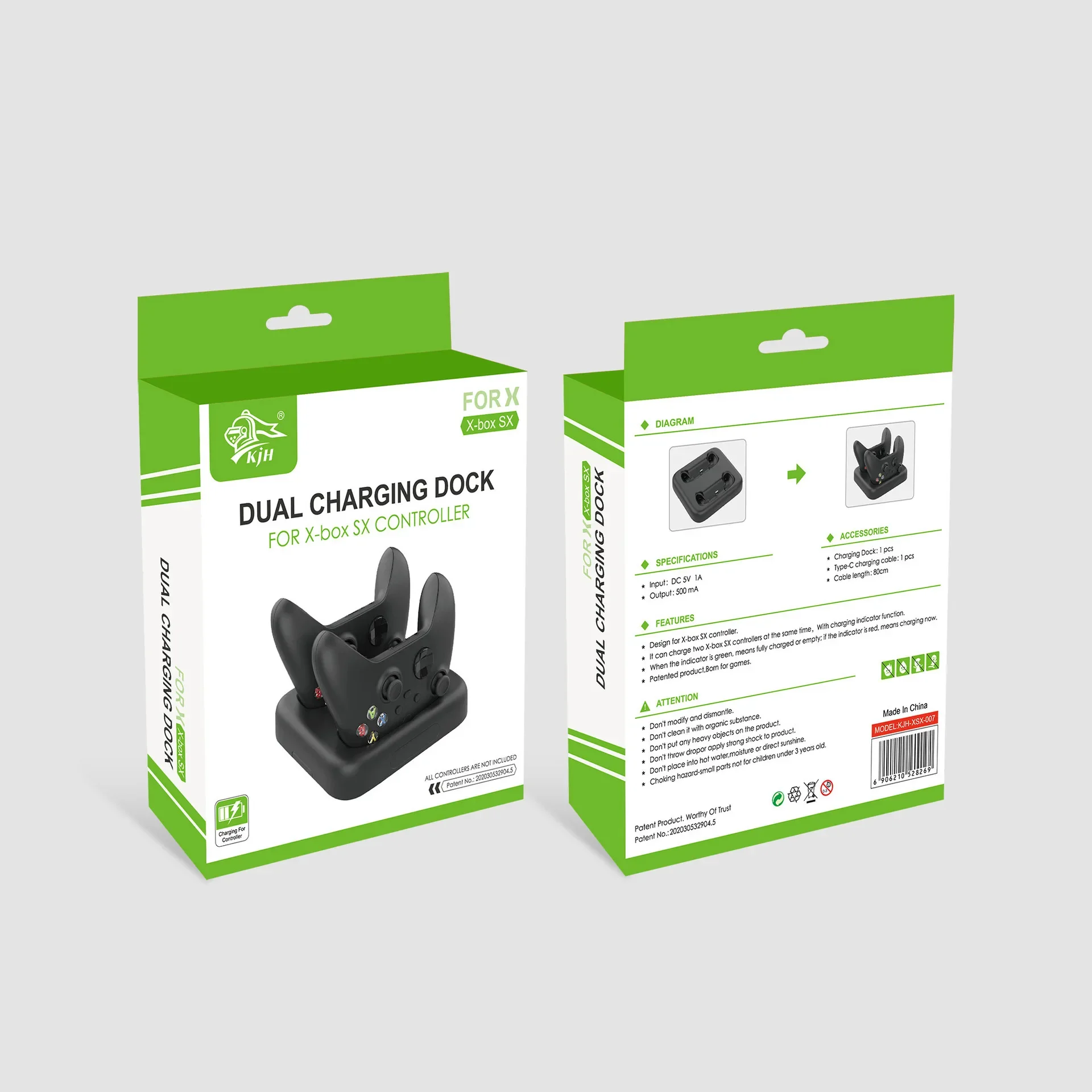 Cargador rápido para Xbox Series X S, base de carga Dual, 2 piezas, soporte de batería para controlador recargable - imagen 5
