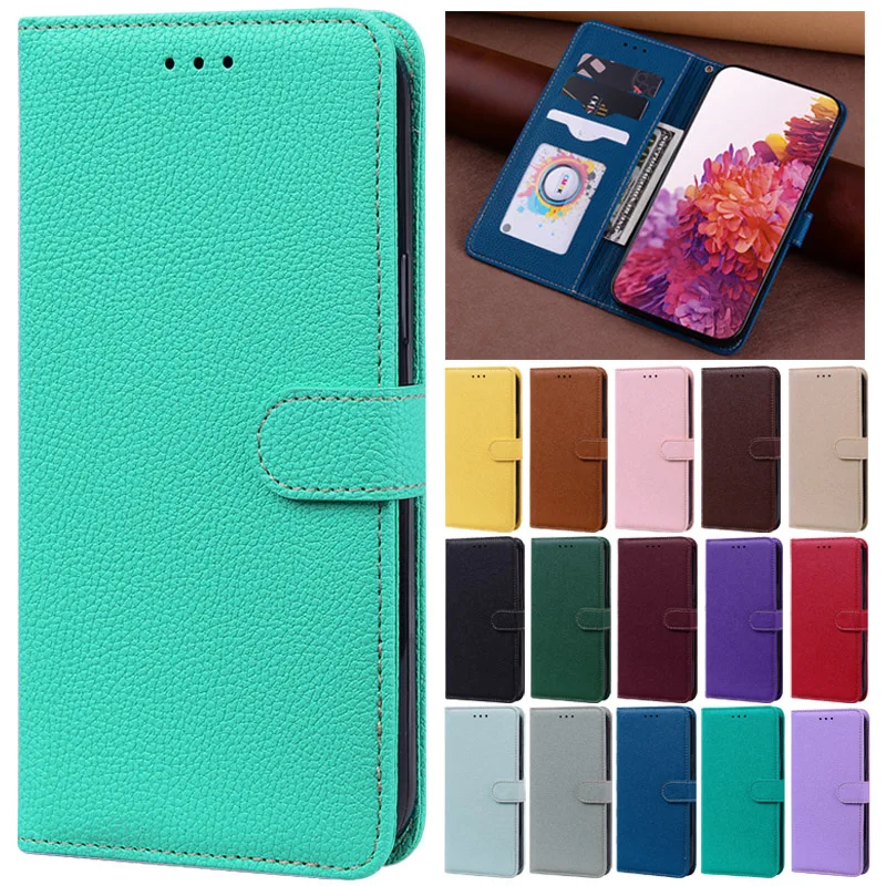 Funda Redmi Note 9 10 11 Pro, funda de teléfono de cuero de Color sólido para Xiaomi Redmi Note 11 11S 11T 10S 9S 8T 8 9 10 Pro - imagen 2