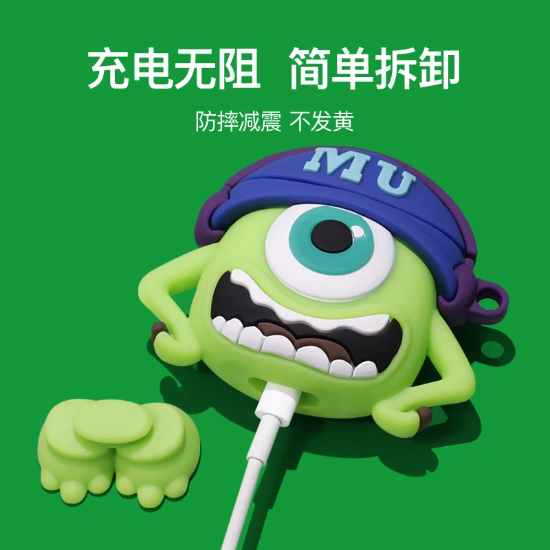 Funda de silicona para auriculares, accesorio para Airpods 1, 2, 3 Pro, Pro 2, Wear a Hat, Mike - imagen 4