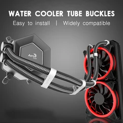 Jumpeak Peine Tubos Refrigeración Líquida PC – Clip Fijo Organizador