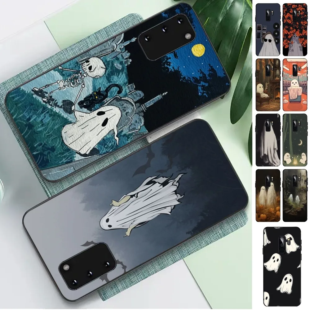 Funda de teléfono de fantasma espeluznante de dibujos animados para Samsung S 9 10 20 21 22 23 30 23 24 Plus Lite Ultra FE S10lite Fundas
