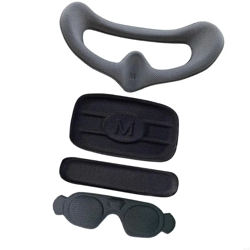1 Juego funda protectora silicona para gafas, almohadilla para ojos espuma esponja a prueba polvo, cubierta para lentes, almohadilla juego 3 - imagen 5