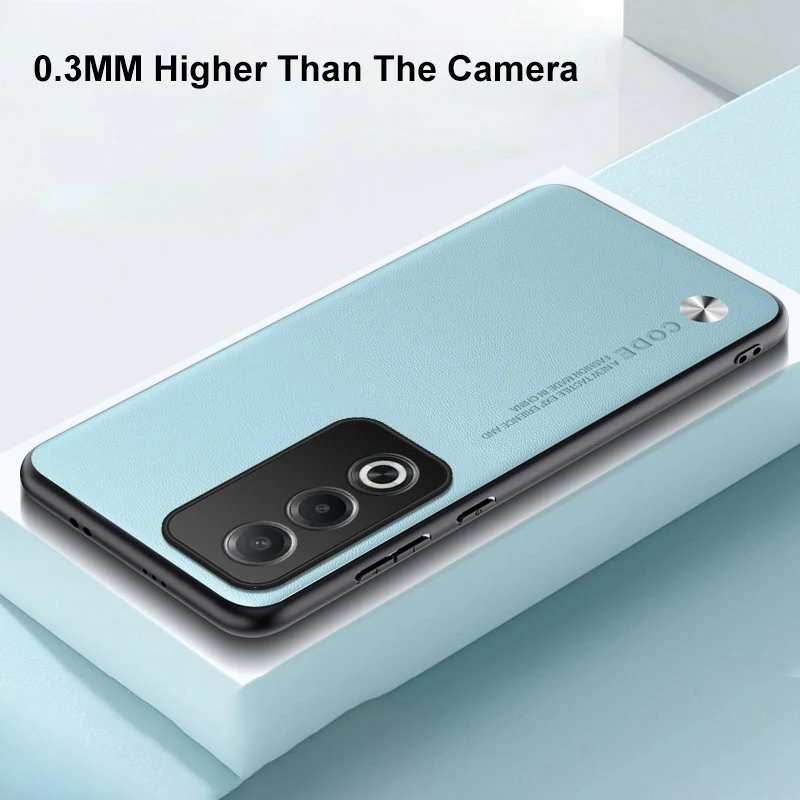 Funda de cuero PU de lujo para OPPO A80 5G, funda trasera de silicona mate a prueba de golpes, funda de teléfono de protección completa para OPPO A3 Pro A3Pro - imagen 5