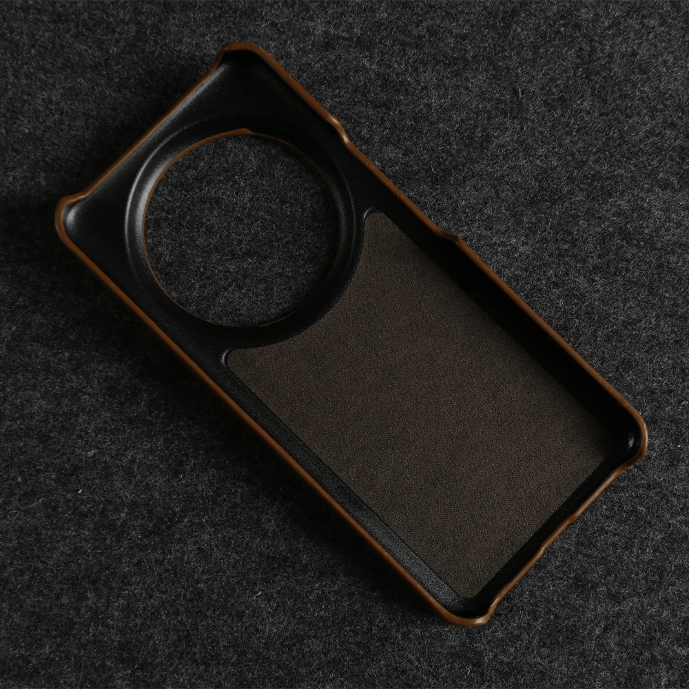 Funda de cuero de vaca genuino para Xiaomi 14 Ultra Mi13 Pro mi12T 13TPro 11T, patrón de cera de aceite, cubierta protectora de cuero Real - imagen 5
