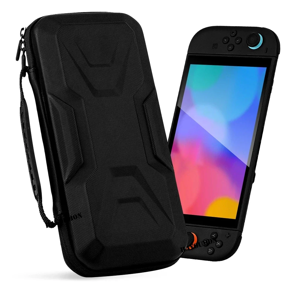 Bolsa de almacenamiento dura, carcasa protectora, Estuche de transporte portátil para Switch 2(2025), consola de juegos, bolso anticaída de viaje con 10 ranuras para tarjetas