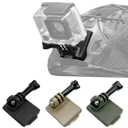 Cámara de acción casco de aluminio adaptador de Base de montaje fijo para Gopro 13 para Insta360 X4 para DJI Osmo soporte de cámara deportiva