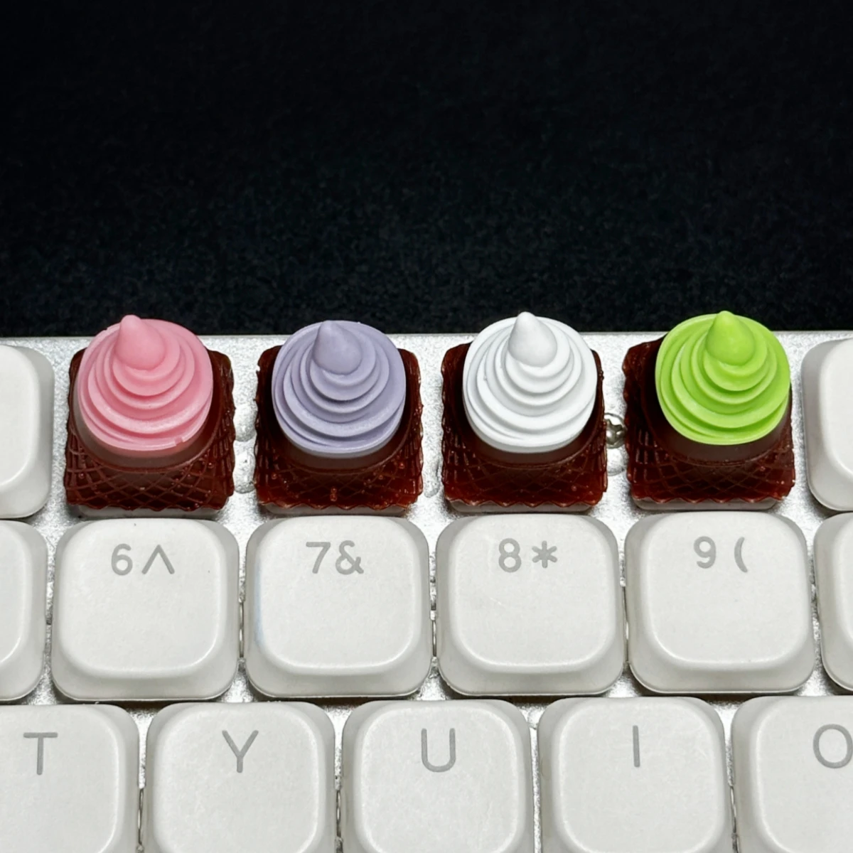 Teclas de helado 3D, teclas Kawaii ESC, teclas de teclado mecánico de eje transversal, accesorios de juego de oficina, regalo para Amiga - imagen 2