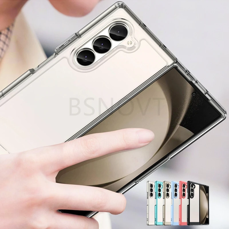 Funda para Samsung Galaxy Z Fold 6, carcasa protectora transparente, color transparente - imagen 2