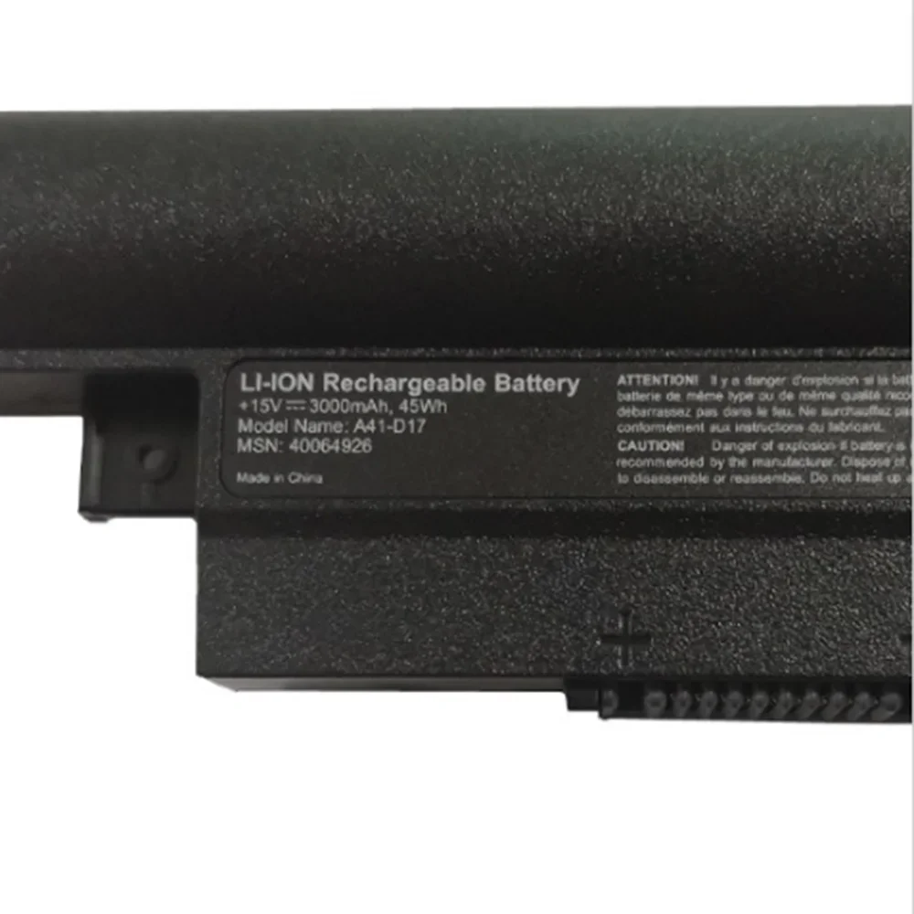 A41-D17 15V 3000mAh 45Wh batería Original del ordenador portátil para Medion Akoya E7415 E7415T E7419 E7416 P7647 P7643 E7420 P7643 - imagen 3