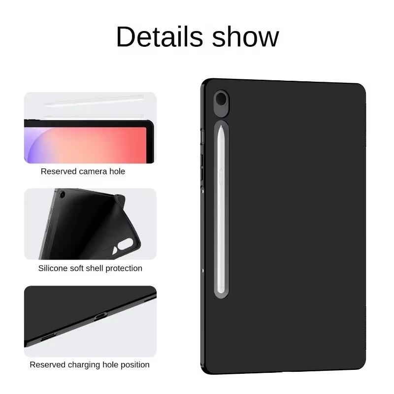 Para Samsung Galaxy Tab S11 Ultra 14,6 "2020 2025 X930 X936B funda Airbag funda suave de silicona para Tab S11 SM-X730 X736B 11" TPU Shell - imagen 2