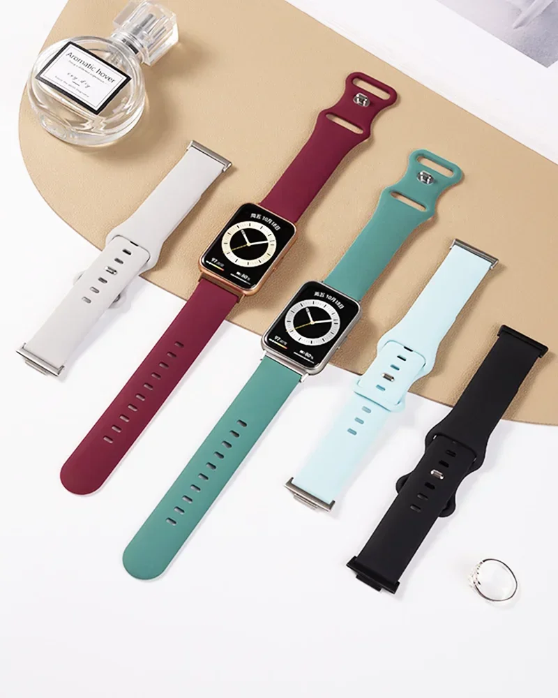 Adaptador de conector de correa de reloj para Huawei watch fit 2, accesorios de repuesto, conector de Metal para pulsera Huawei Watch Fit2, 2 uds. - imagen 3