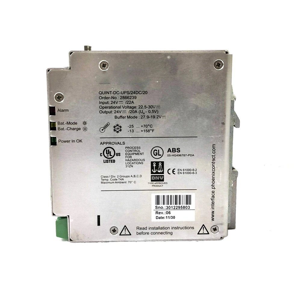 Piezas industriales 2866239 QUINT-DC-UPS/24DC/20 Fuente de alimentación - imagen 4