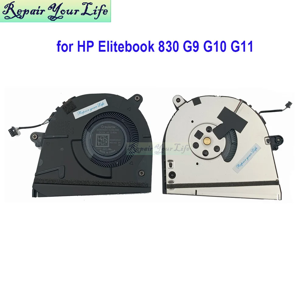 Ventilador de refrigeración de CPU para HP EliteBook 830 G9 835 G10 G11 HSN-I45 I49C-3 Notebook PC radiador enfriador N08535-001 EG50040S1-1C450-S9A