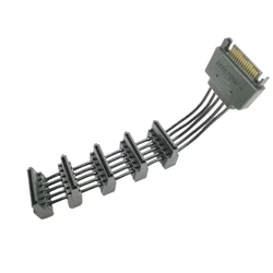 Cable Extensor SATA 1 a 5 Hembra – 18AWG PC
