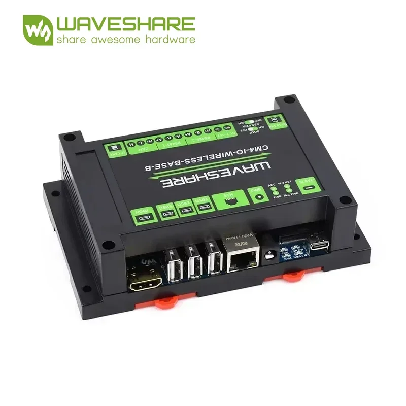 Módulo de expansión inalámbrico Raspberry Pi CM4 Industrial IoT 5G/4G Waveshare con módulo UPS nuevo CM4-IO-WIRELESS-BASE B - imagen 2