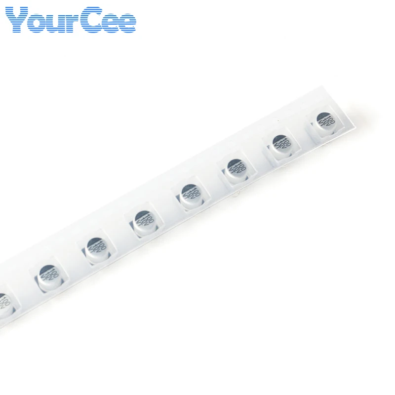 10 Uds 6,3 V 10V 16V 25V 35V 50V 63V 100V 400V SMD condensador electrolítico de aluminio 1UF 4,7 UF 10UF 47UF 100UF 470UF 680UF 1000UF - imagen 5