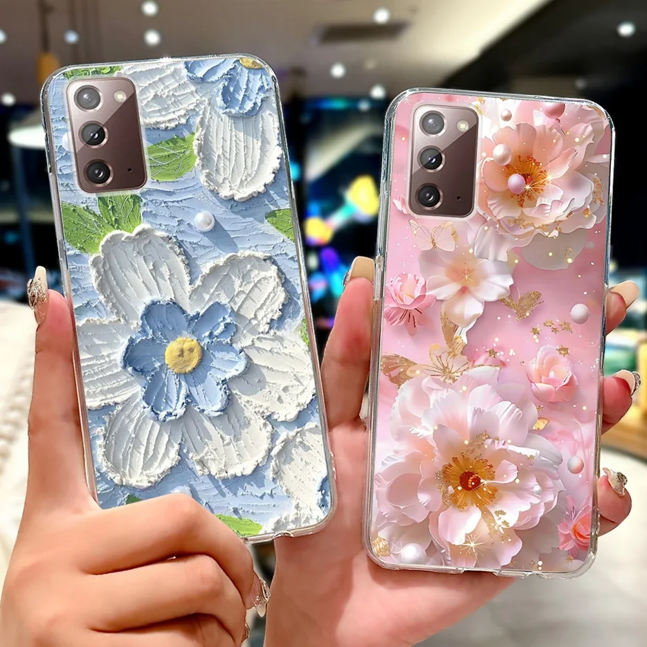 Para Samsung Galaxy Note 20 funda Note20 Ultra nueva funda pintada de lujo funda de teléfono delgada suave para Samsung Note 20 Ultra 4G 5G Shell - imagen 4