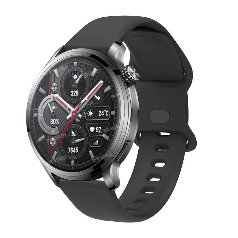 Correa de 22mm para reloj inteligente Honor 5/4 Pro, pulsera de silicona para reloj inteligente GS Pro/GS 3/Magic 2 46mm/Huawei GT 2 - imagen 5