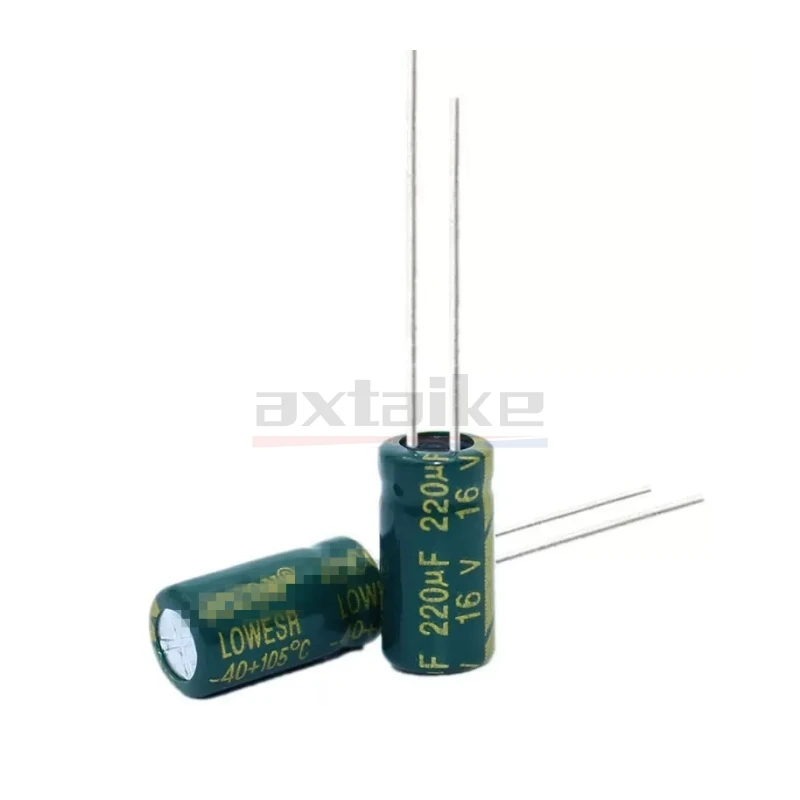 5-50 Uds 220UF 10V 16V 25V 35V 50V 63V 100V 160V 250V 400V450V 6*12/8*12/10*20/13*20 condensador electrolítico de baja frecuencia ESR - imagen 4