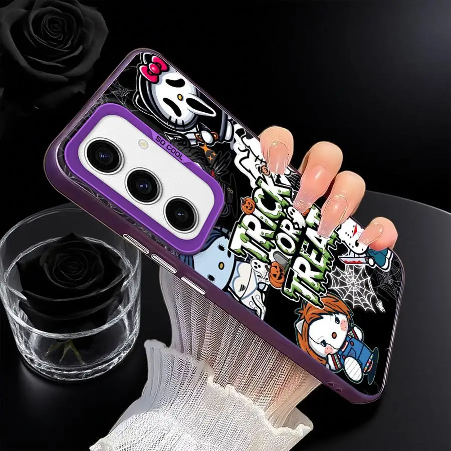 Funda para Samsung Galaxy A25 A53 A24 A36 A22 A52 A23 A73 A32 A33 A34 A26 funda trasera para teléfono Halloween h-elloS k-ittyS - imagen 4