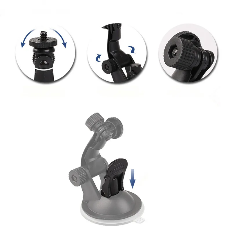 Soporte de ventosa para coche, soporte ajustable para parabrisas de ventana de vehículo para GoPro 13 12 11 10 DJI Action 6 5 Pro Insta 360 X5 X4 - imagen 4