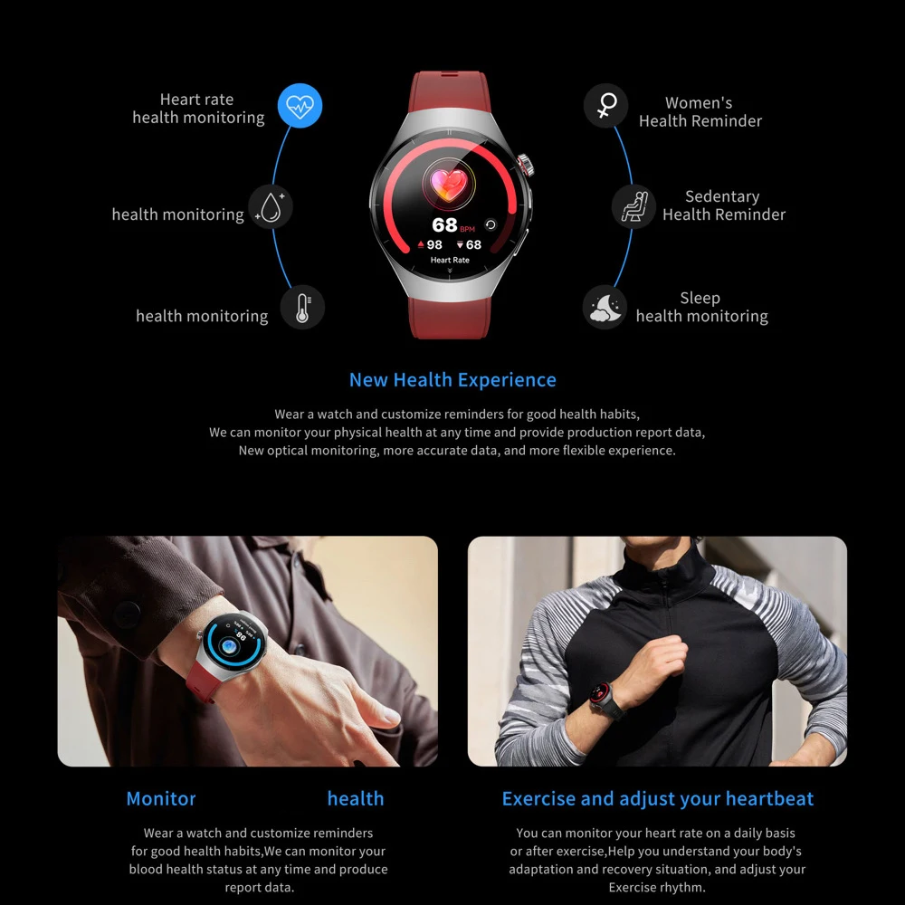 Linterna de luz fuerte para exteriores, pulsera con llamada de diente azul, reloj inteligente para hombres, deportes de salud, reloj inteligente de negocios, ritmo cardíaco resistente al agua - imagen 4