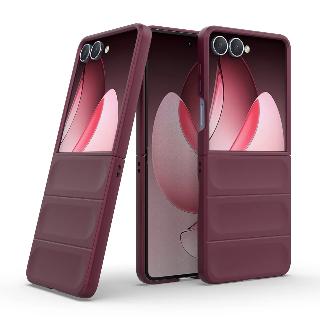 Funda protectora de silicona antideslizante a prueba de golpes para Samsung Galaxy Z Flip7 Z Flip6 Z Flip5 4 3 Z Flip 7 5G TPU
