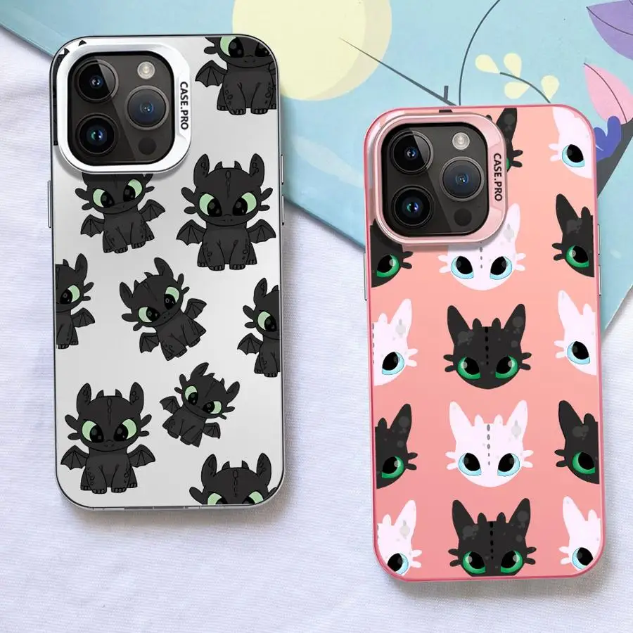 Funda para iPhone XR 14 XS 16 17 Pro Max 17Air 15 Plus 16e 11 13 12 funda trasera de teléfono dibujos animados lindo dragón - imagen 2