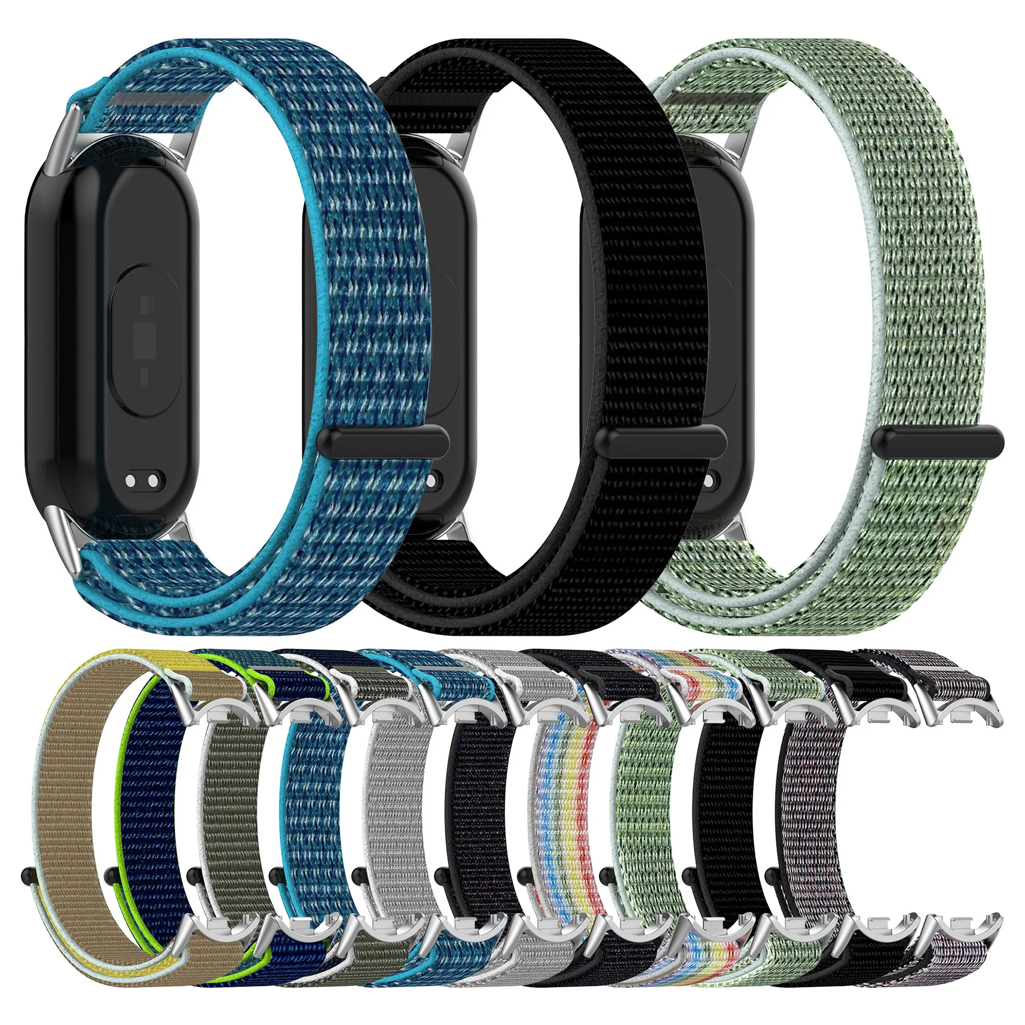 Correa de nailon para Xiaomi Mi Band 9/8, accesorios de pulsera NFC - imagen 2