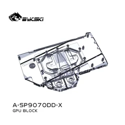 Bloque GPU Bykski para uso en SAPPHIRE RX9070XT NITRO + tarjeta de vídeo GAMING OC refrigeración por agua/cubierta completa/radiador de cobre A-SP9070DD-X