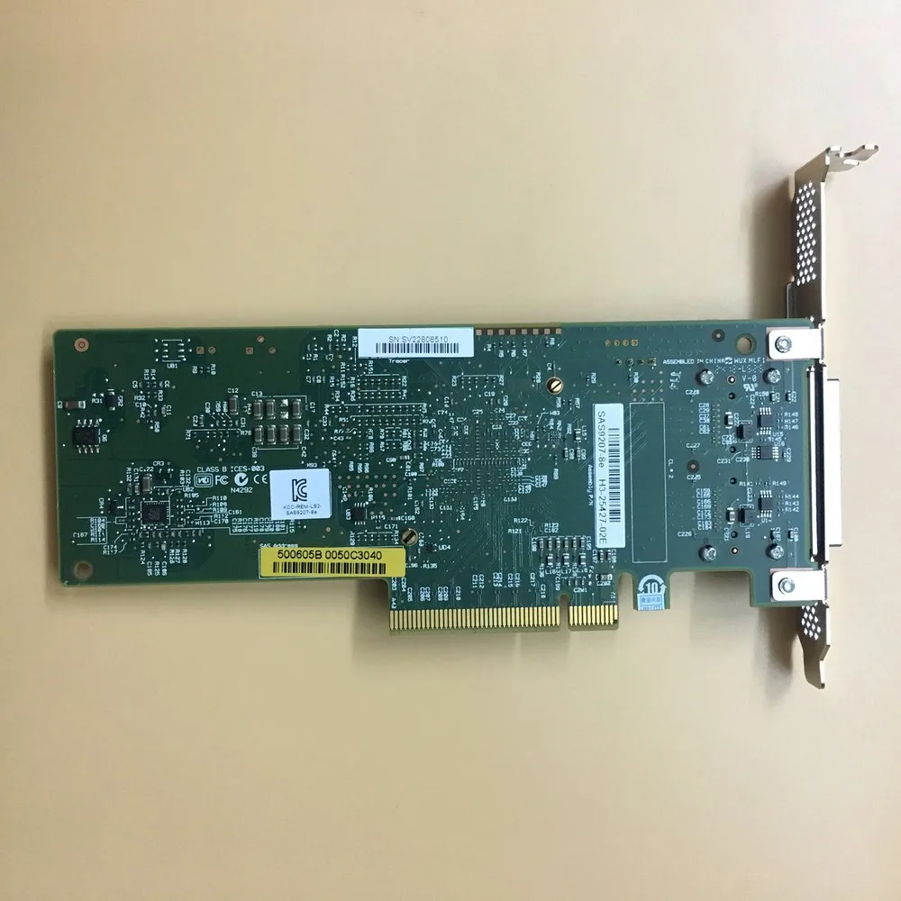 LSI SAS9207-8e Tarjeta RAID HBA externa PCIe de 8 puertos Modo TI 9207-8e SAS 6 Gb/s- - imagen 4