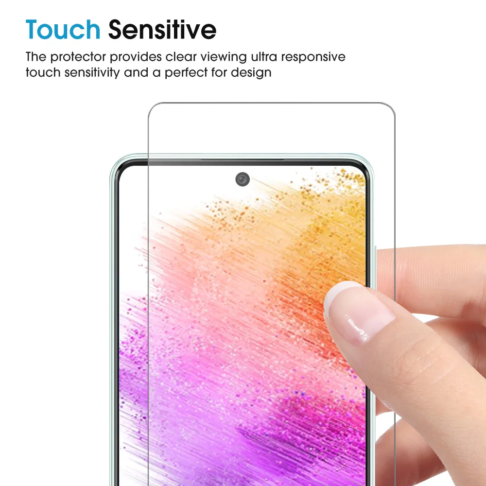 Para Samsung Galaxy A73 6,7 ''Protector de pantalla película protectora antirotura A73 protector de pantalla vidrio templado para Samsung A73 5G - imagen 5