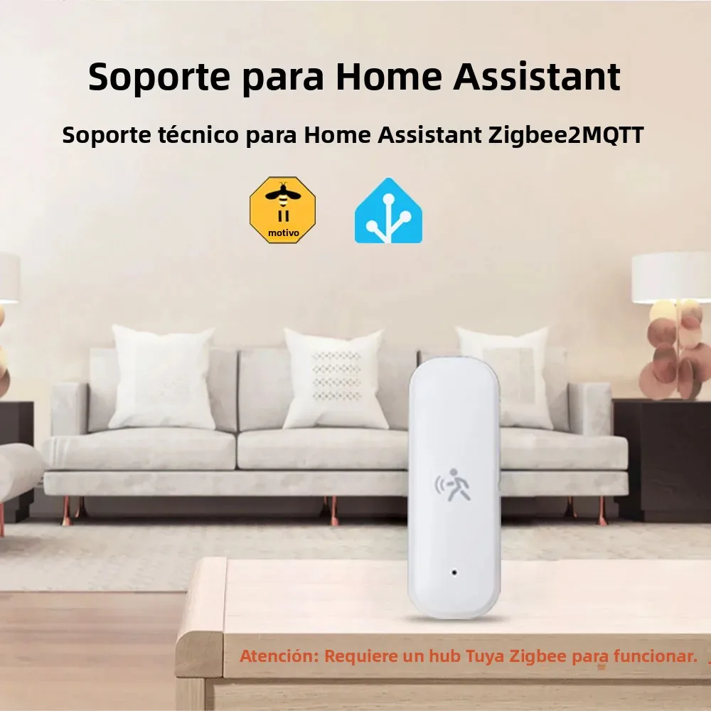 Haozee ZigBee-Detector de Sensor de movimiento Pir inteligente, Sensor de temperatura y humedad, seguridad antirrobo, funciona con asistente doméstico - imagen 3