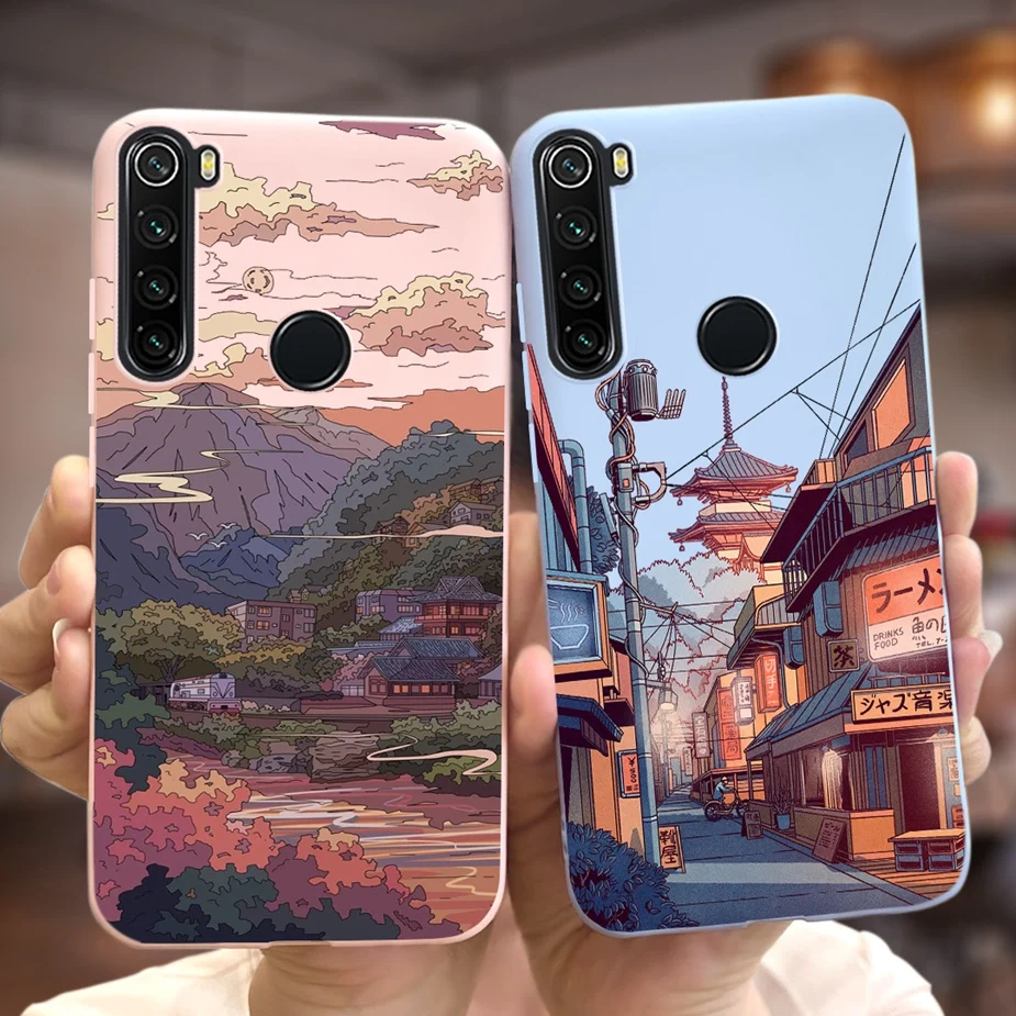 Para Xiaomi Redmi Note 8 2021 funda bonita de dibujos animados de moda funda de teléfono de silicona suave para Redmi Note 8 Pro 8Pro Note8 T 8T Shell - imagen 3
