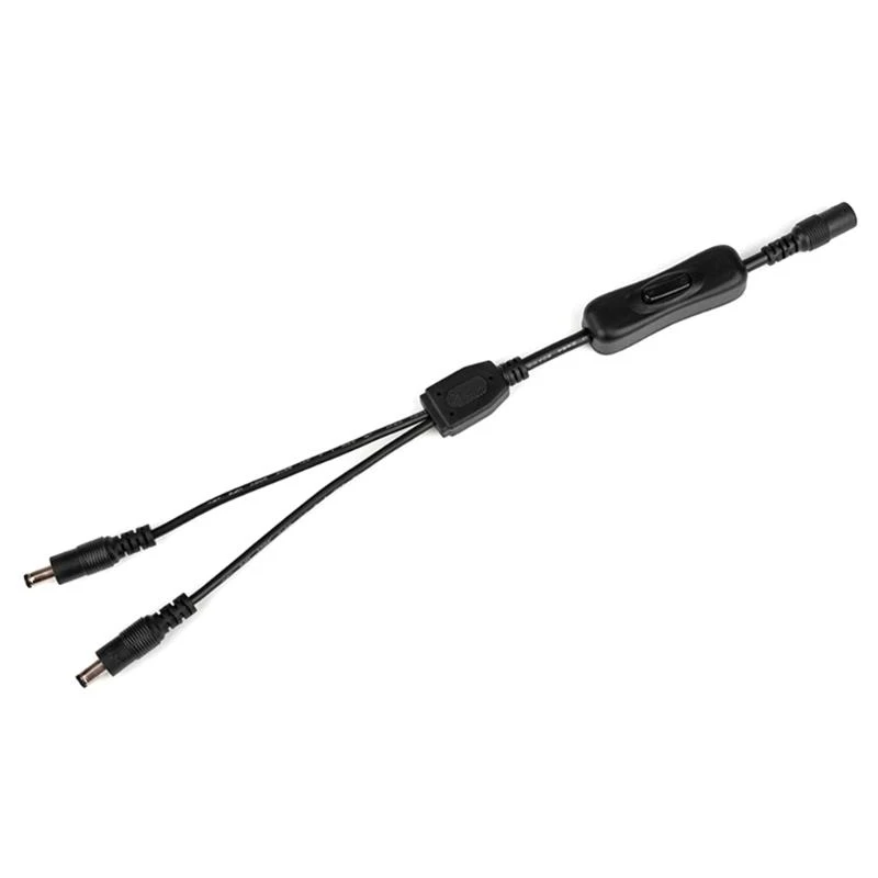 Cable adaptador divisor DC5521 5.5x2.1mm 1 cable femenino a múltiple para cámara estacionamiento CCTV Luz LED LED - imagen 4