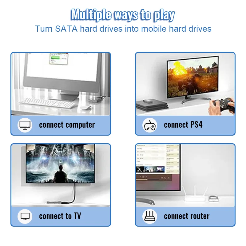 Conector SATA 22 pines USB 3.0 disco duro portátil