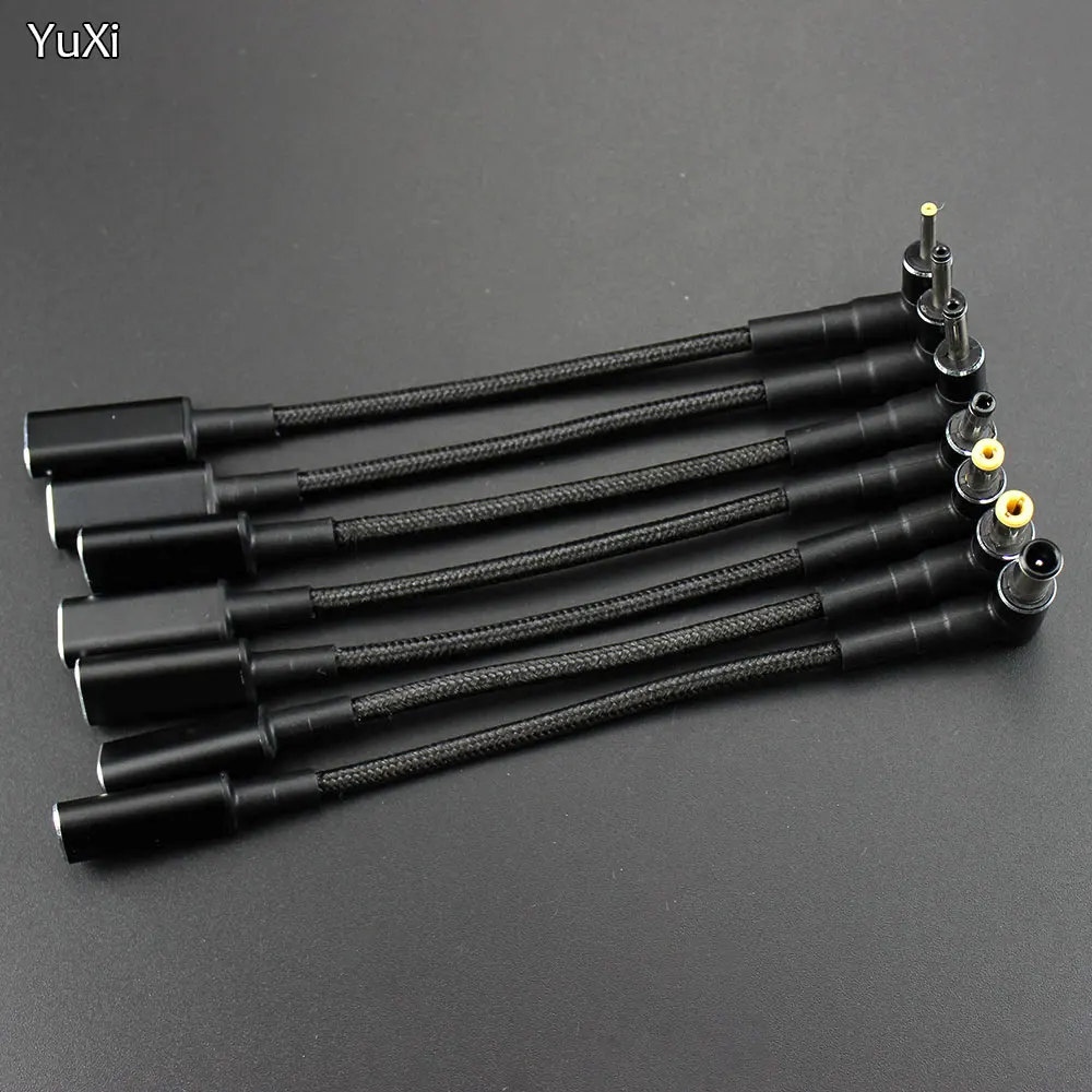 Cable de carga rápida USB tipo C hembra, Adaptador convertidor de enchufe macho de 100W a 2,5x0,7, 3,5x1,35, 4,0x1,7, 4,8x1,7mm, para Asus y Lenovo