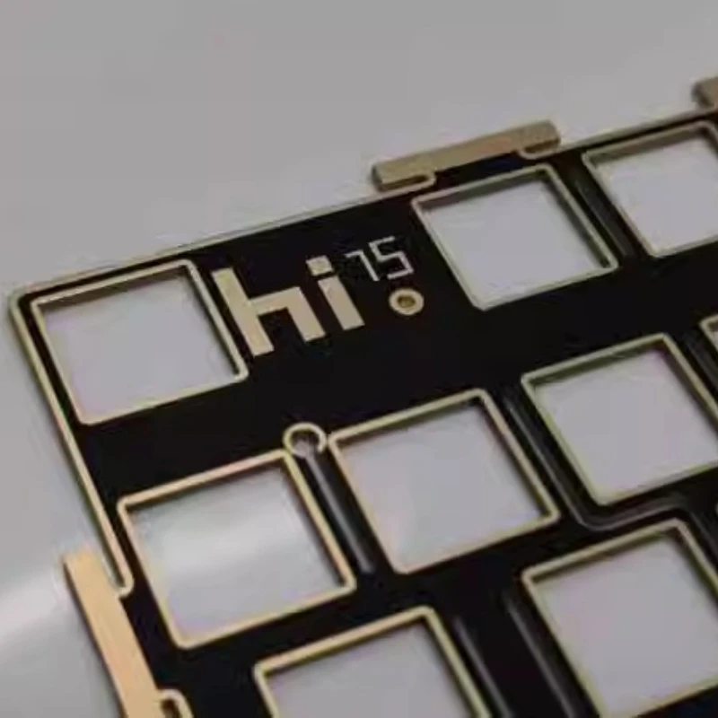 LEOBOG-placa de posicionamiento Hi75c Hi75 para teclado mecánico, placa de latón dorada FR4 Alu PC POM PP, accesorios de teclado personalizados DIY