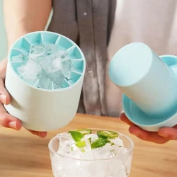 Molde de silicona para hacer cubitos de hielo, bandeja de grado alimenticio, fabricante de hielo, whisky y cerveza, DIY, 1 unidad
