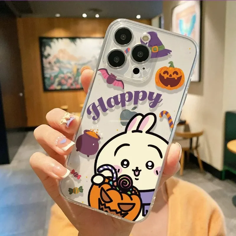 Helloween c-chiikawa Kawaii funda de iPhone de dibujos animados para iPhone 17 Air 16 15 14 13 12 11 PRO MAX X XR XS MINI 7 8 PLUS Y2K funda suave - imagen 3