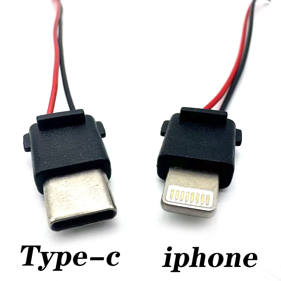 Conector impermeable USB de 2 pines tipo C de 5/10/20 piezas con conector macho de compresión directa para banco de energía - imagen 5