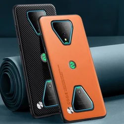 Funda de cuero PU de lujo para Xiaomi Black Shark 3 Pro, funda mate, funda protectora de silicona para teléfono BlackShark 3 Pro 3Pro Coque