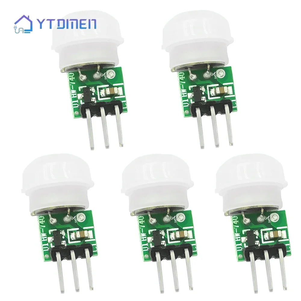 HC-SR312 Mini módulo PIR infrarrojo piroeléctrico IR Sensor humano de movimiento módulo Detector automático módulo de Sensor AM312 DC 2,7-12V