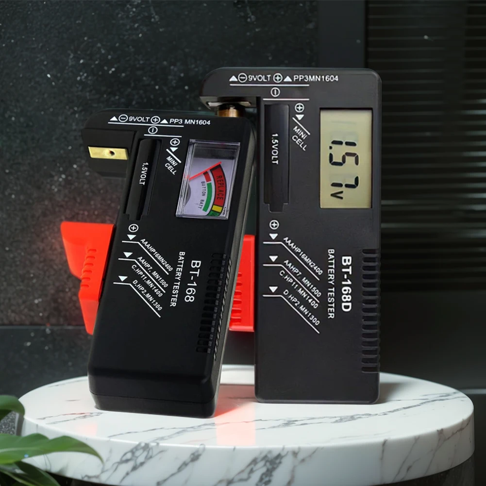 Probador de batería Universal de BT-168 /BT-168D, Detector de comprobación de capacidad de batería para Pila de botón AA /AAA/C/D/9V/1,5 V - imagen 3