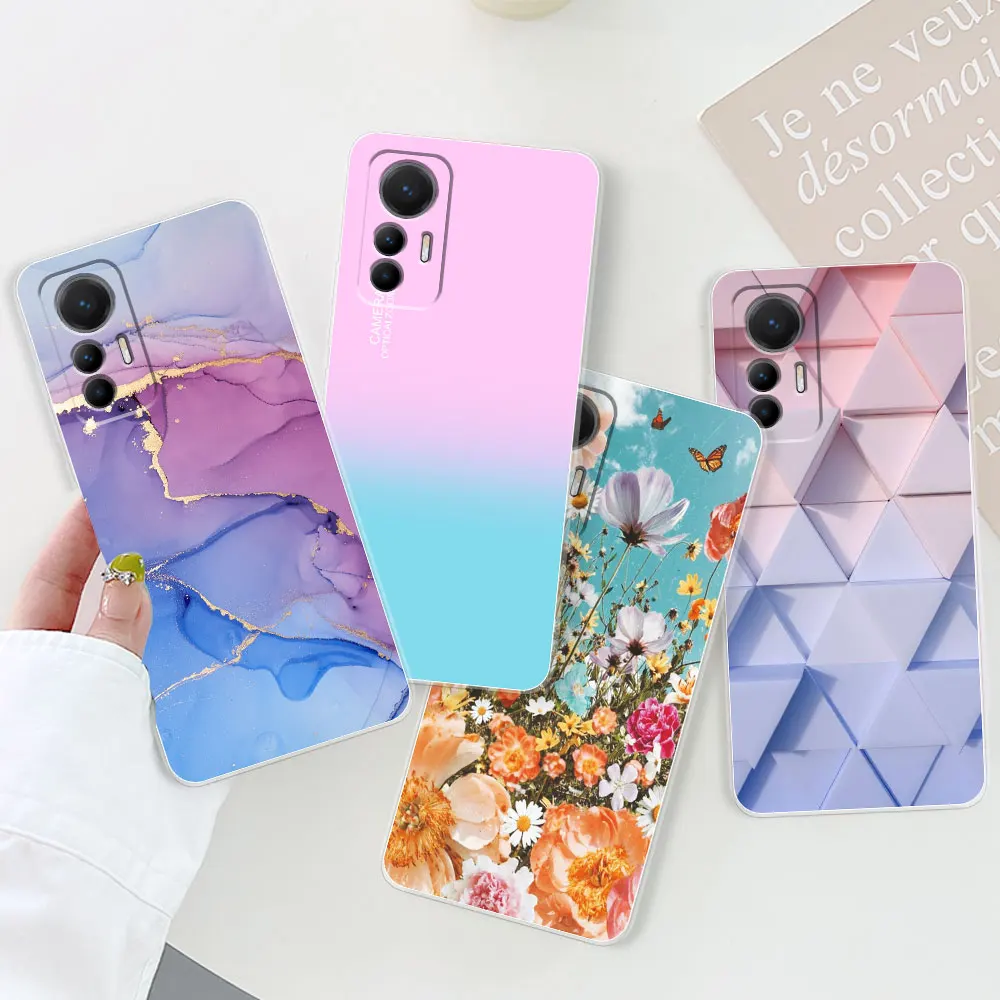 Funda trasera para Xiaomi 12 Lite 5G, carcasa transparente de silicona suave para teléfono Xiaomi 12 Lite - imagen 2