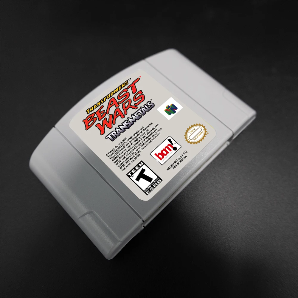 Cartucho de juego Transmetal Beast Wars para consolas NTSC USA de 64 bits, tarjeta de juego N64
