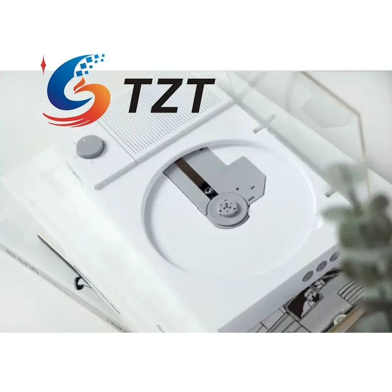 TZT Blanco TINYL SPLIT 3 en 1 Reproductor de CD dividido retro magnético de alta fidelidad Altavoz Bluetooth de 5 W Carga tipo C - imagen 3