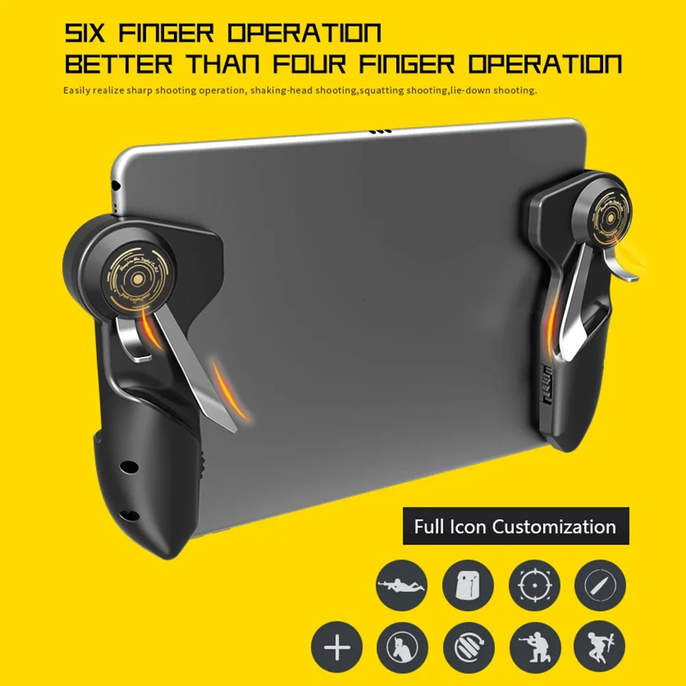 AKpad6K 2 uds tableta botón de juego disparadores Gamepad para mando PUBG Joystick - imagen 2